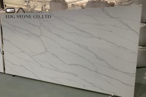 Exporter China Calacatta Gery Color Quartz Stone Surface