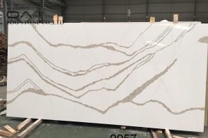 Kitchen quartz slab