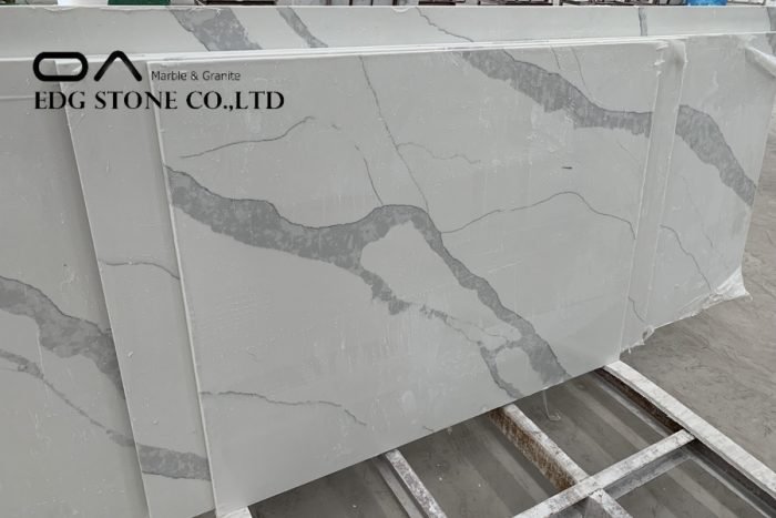 Calacatta quartz kitchen counter top