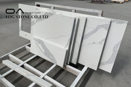 Calacatta quartz stone counter top