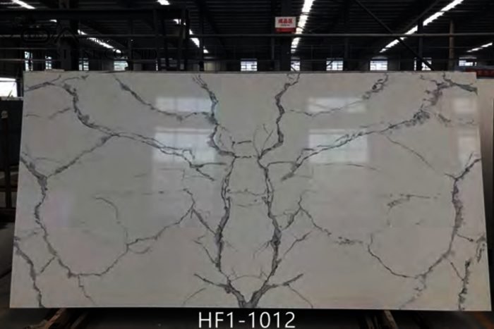 Calacatta white quartz slab