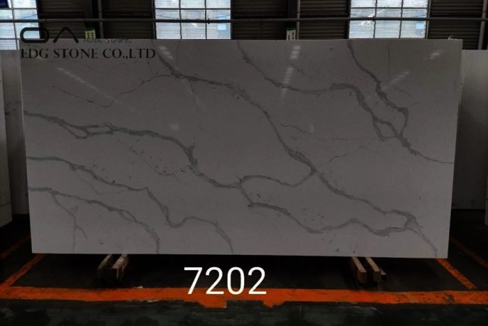 Engineered quartz in stone slabs