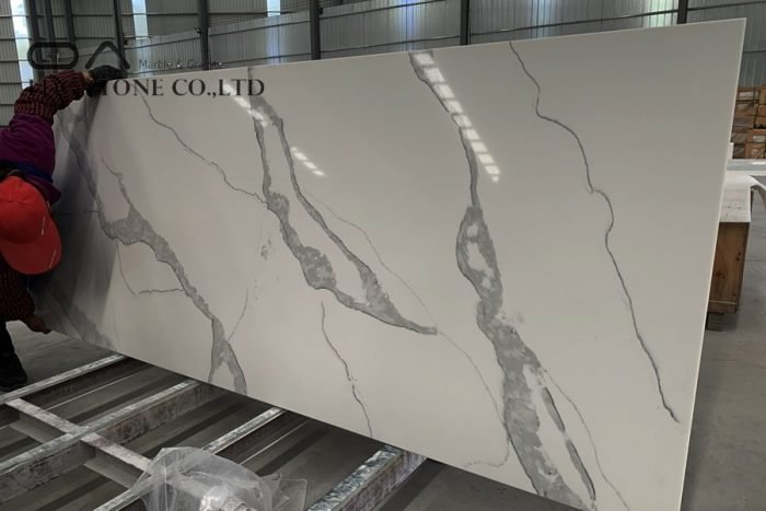 calacatta pearl quartz countertop