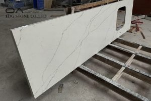 quartz countertop and backsplash