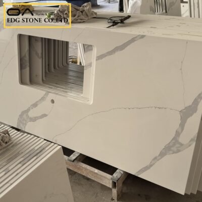 do white quartz countertops stain