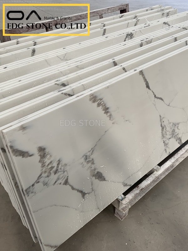 quartz countertops with gold veining