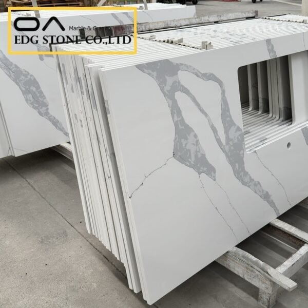 calacatta white quartz countertops